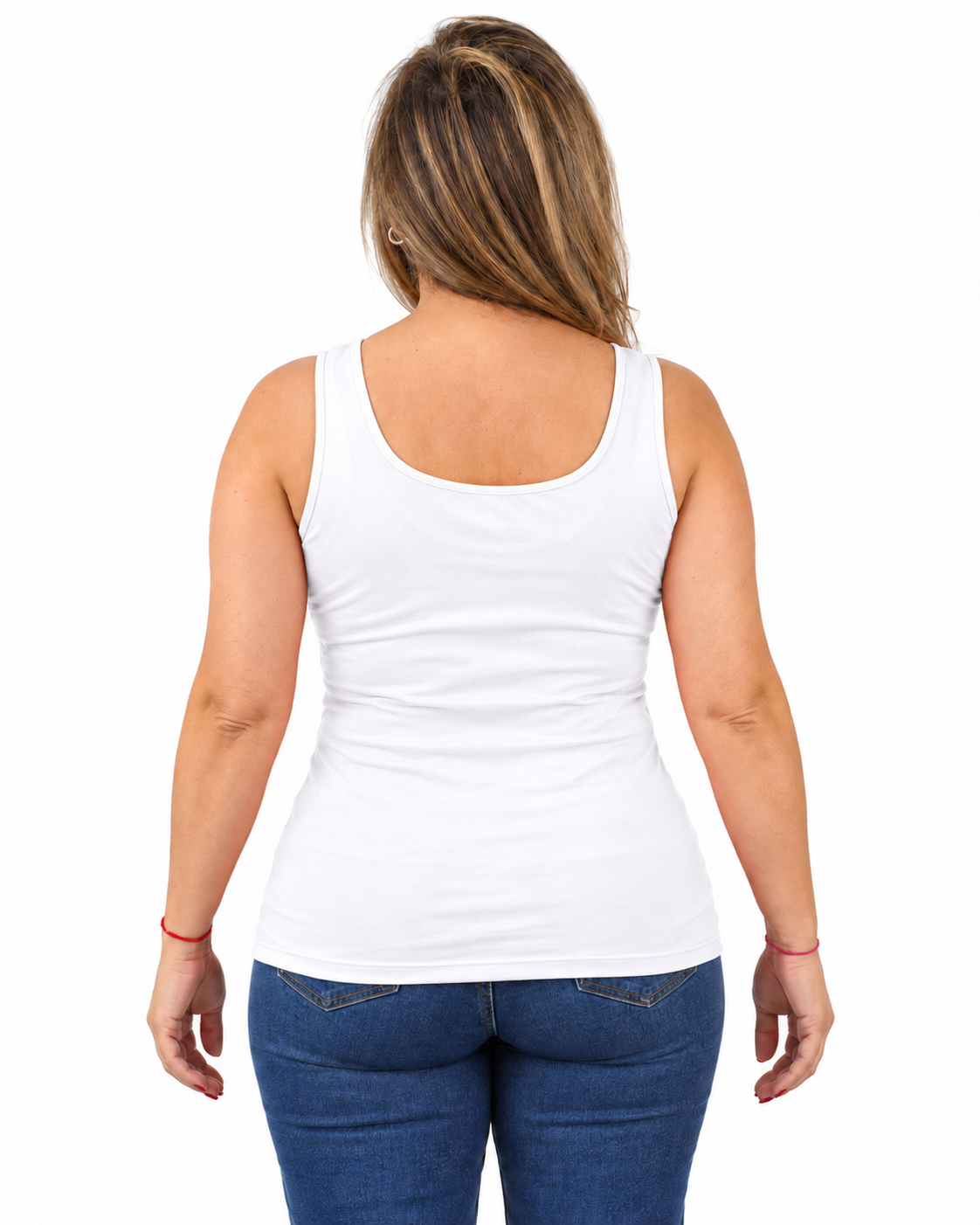 Polera Básica Musculosa Roberta Blanco
