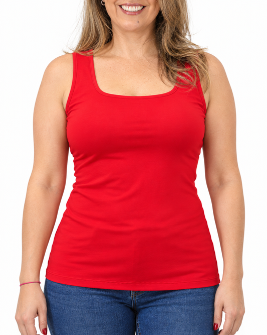Polera Bàsica Musculosa Roberta Rojo