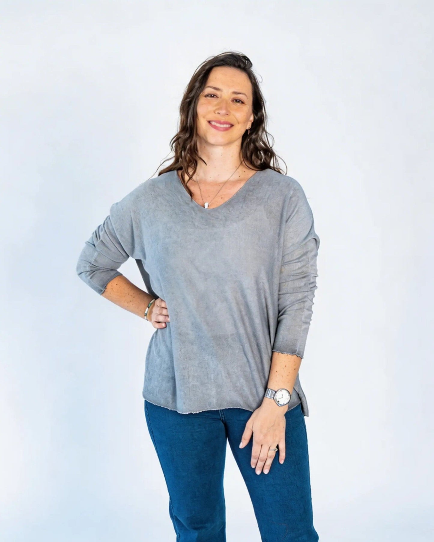Sweater Hilo Patty Gris