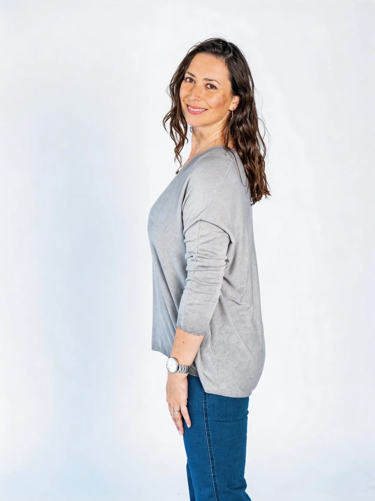 Sweater Hilo Patty Gris