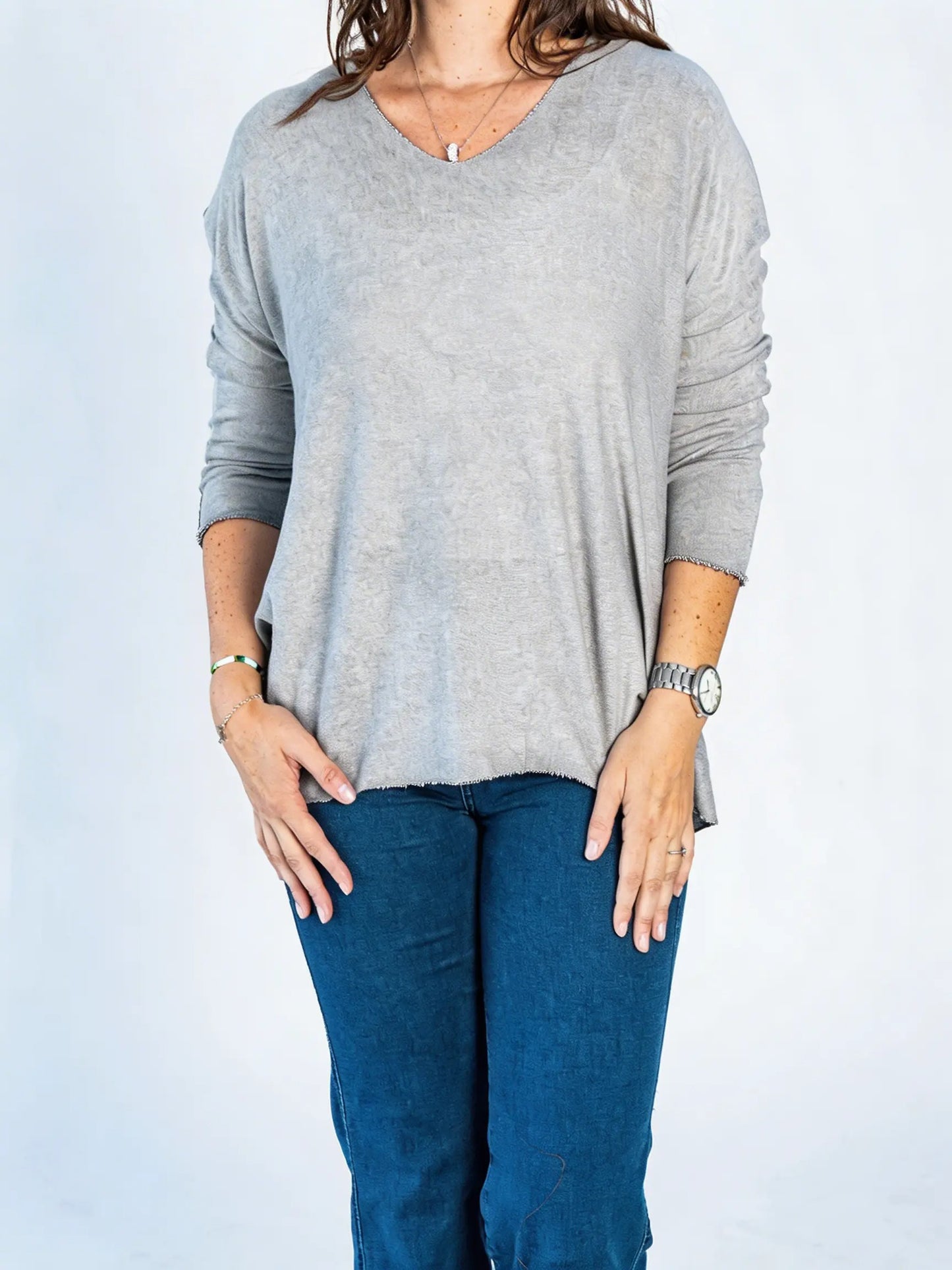 Sweater Hilo Patty Gris