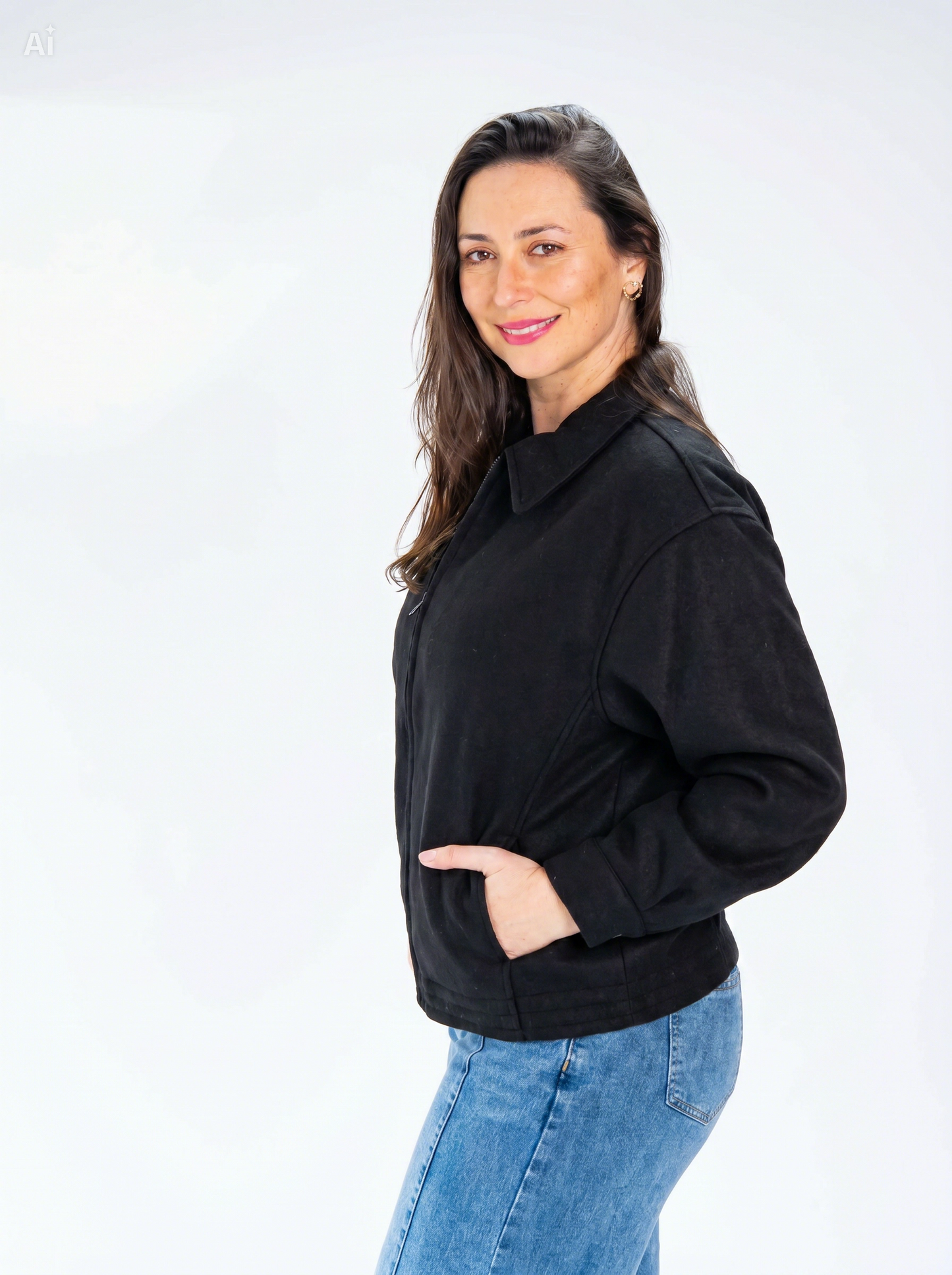 Chaqueta Paño Brenda Negro