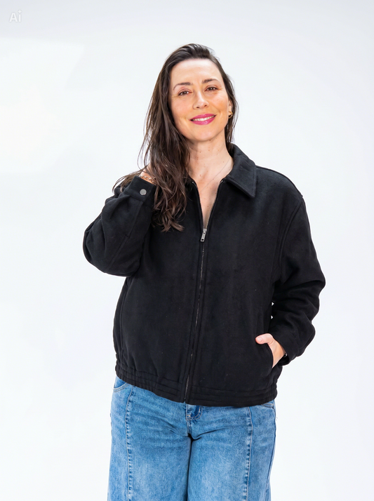 Chaqueta Paño Brenda Negro