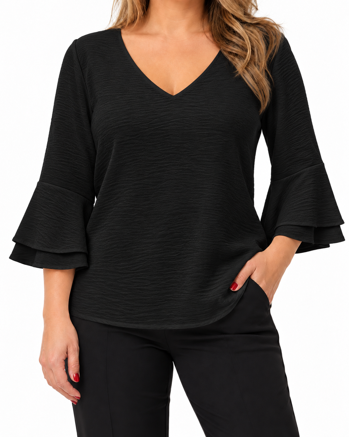 Blusa Elisa Vuelos Negro