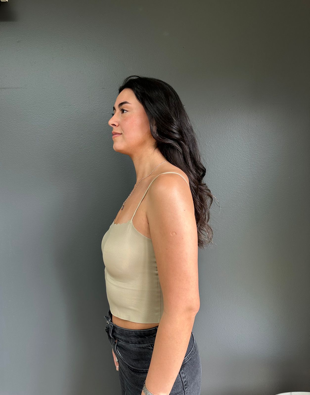 Bralette Escote Cuadrado Beige