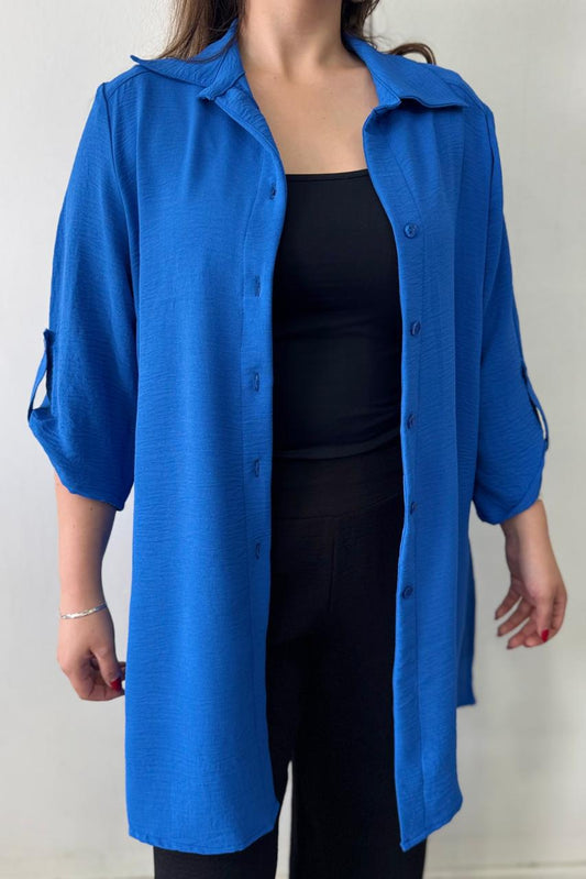 Blusón Liso Millie Azul