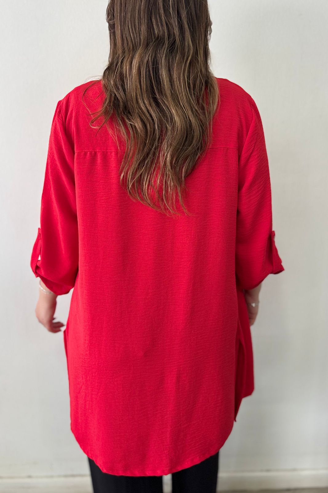 Blusón Liso Millie Rojo