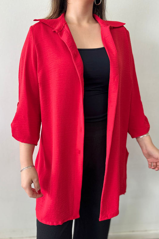 Blusón Liso Millie Rojo