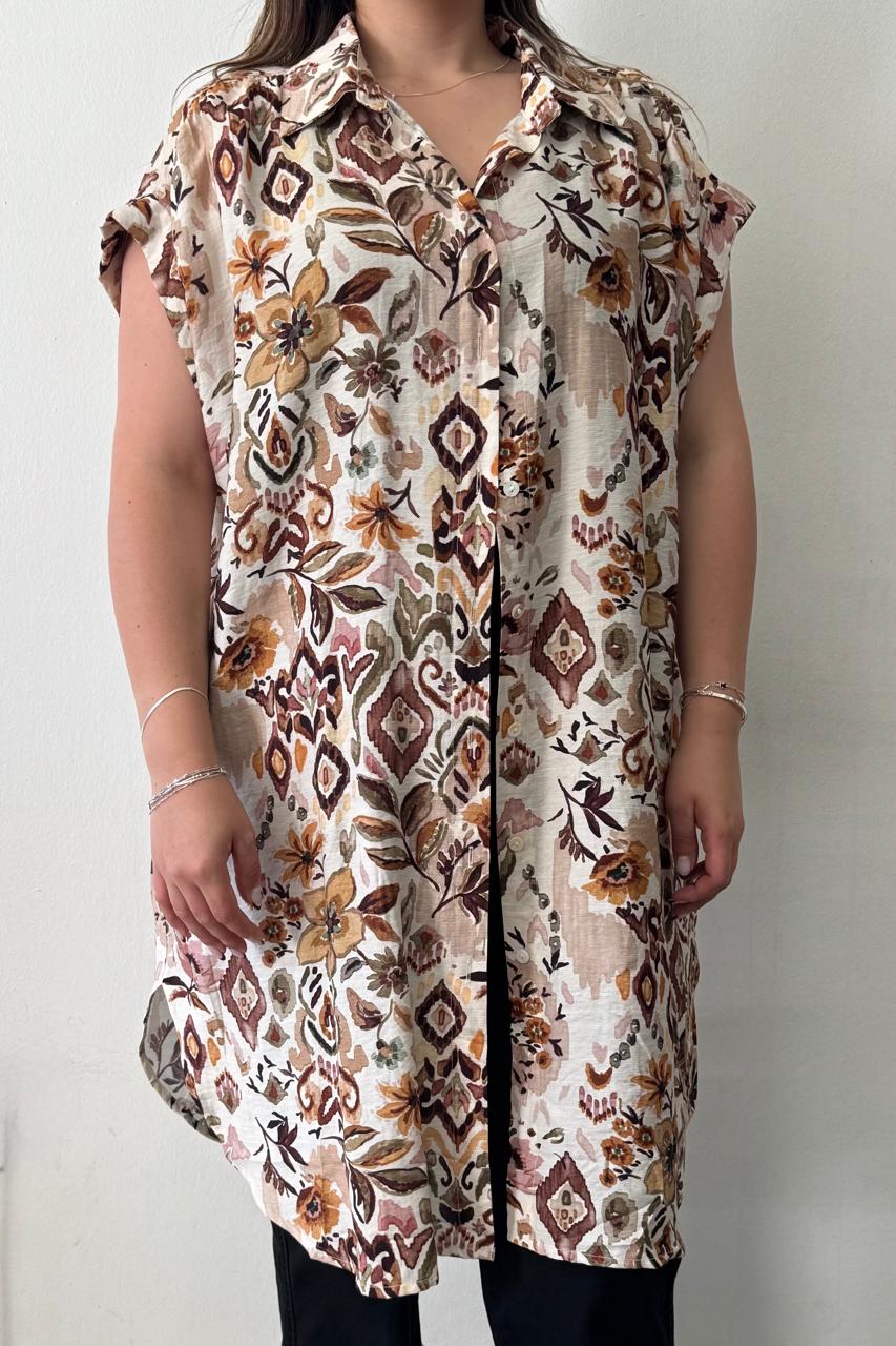 Blusón María Teresa Café