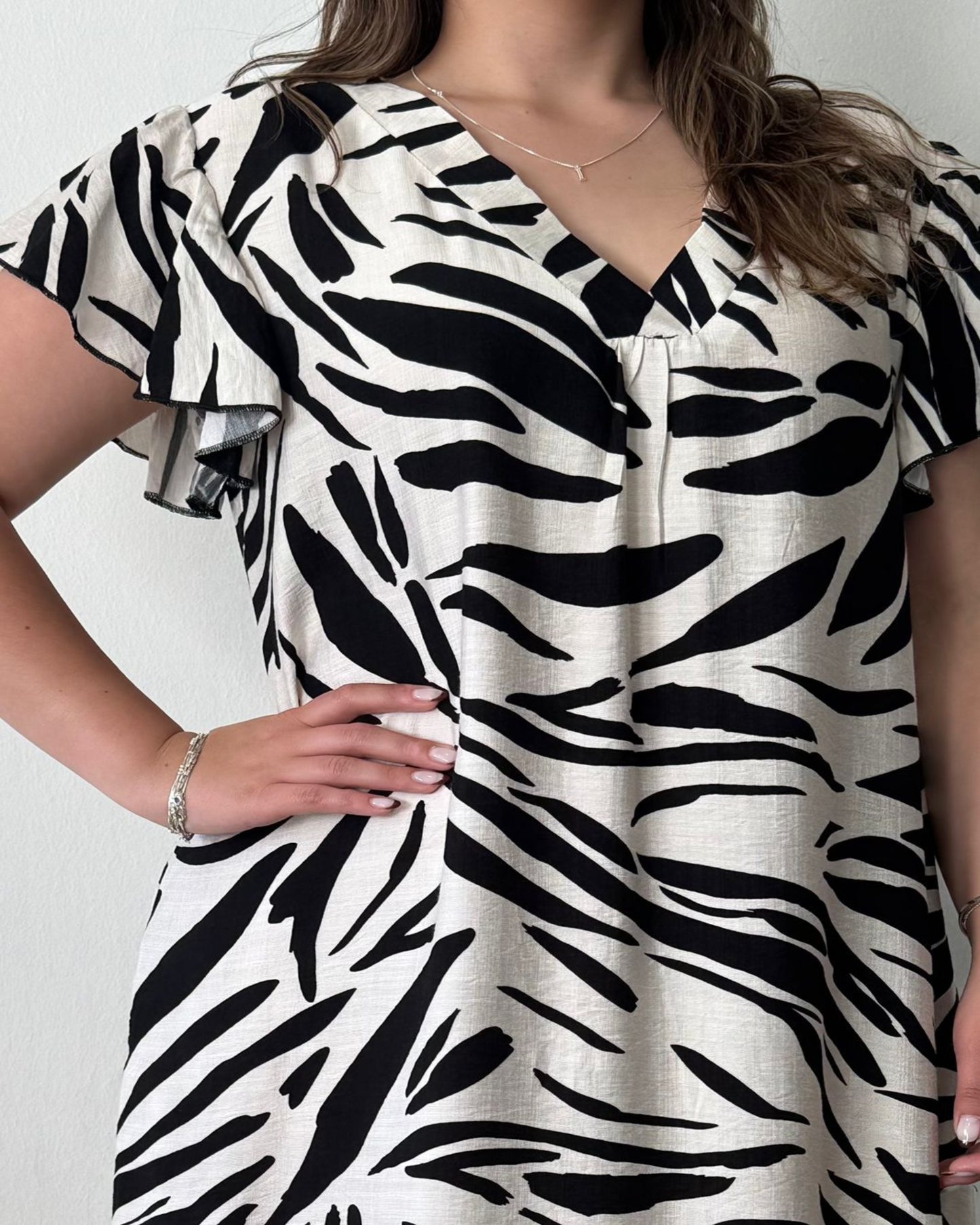 Vestido Rayas Valentina Negro