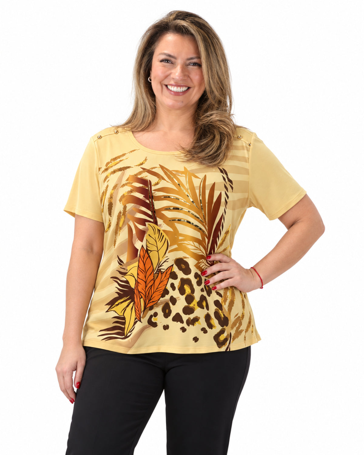 Polera Jungle Amarillo