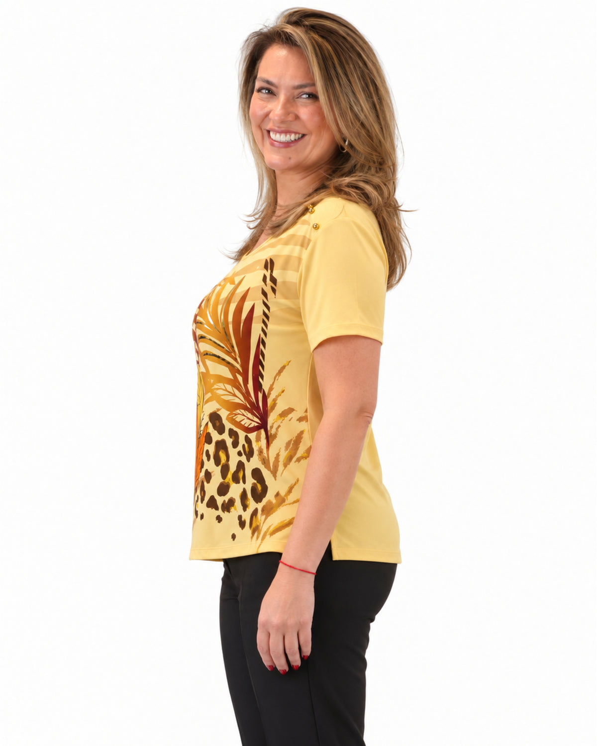 Polera Jungle Amarillo