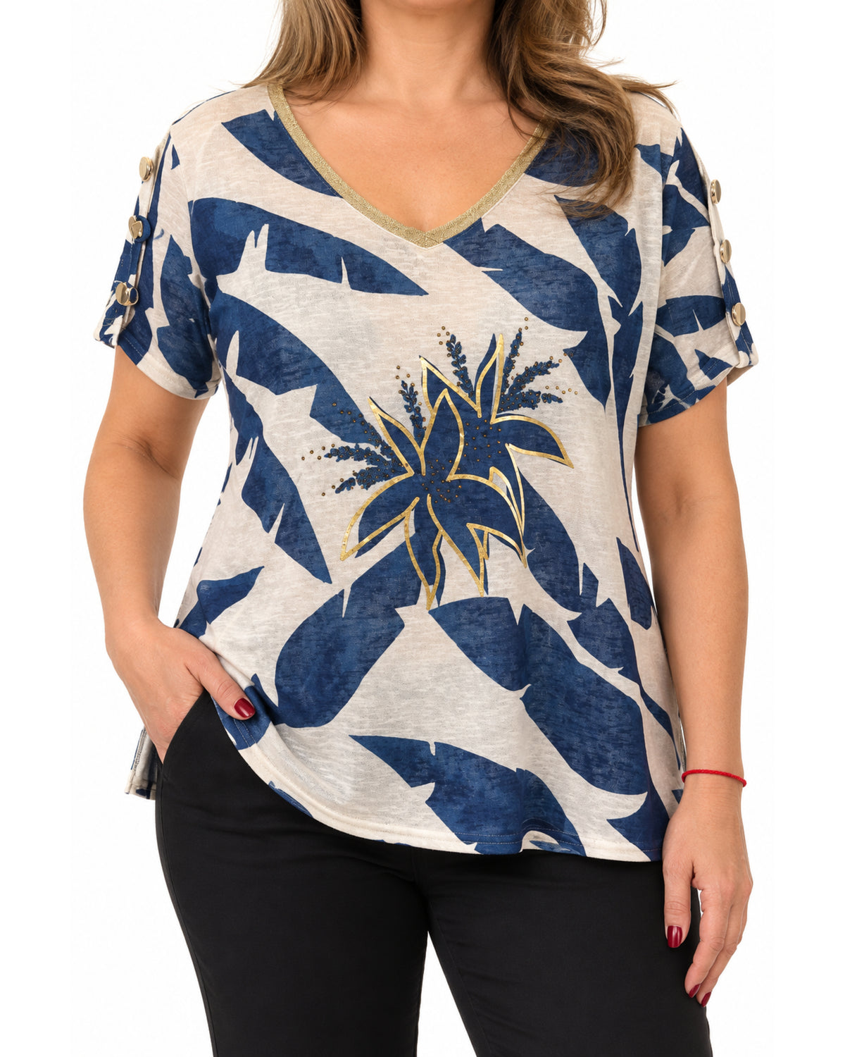 Polera Palmer Azul
