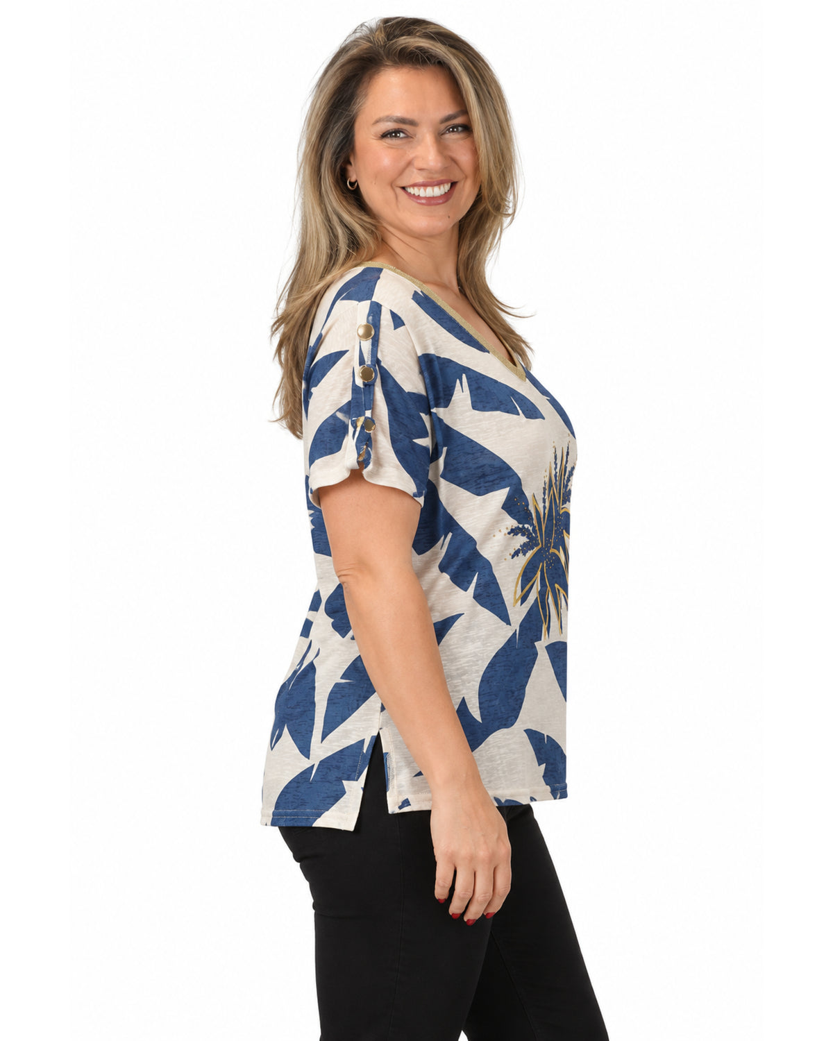 Polera Palmer Azul