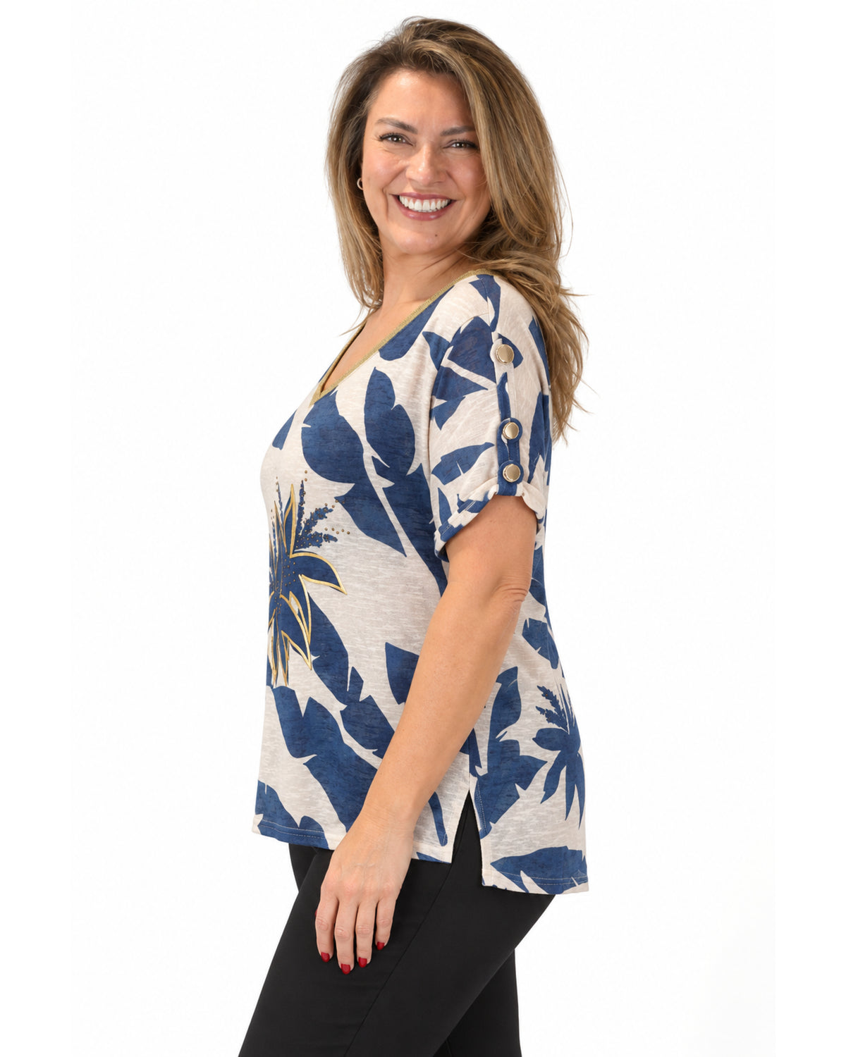 Polera Palmer Azul
