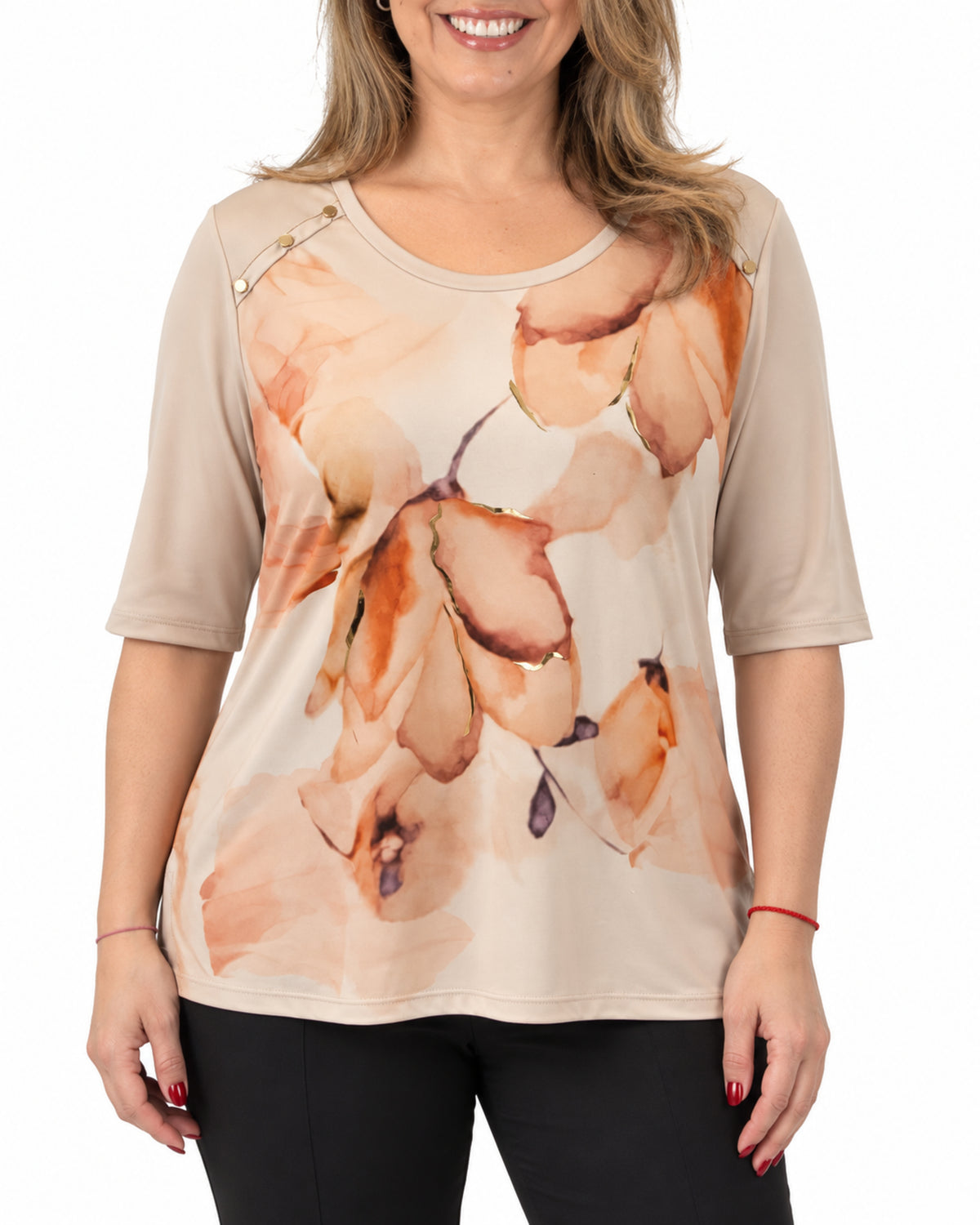 Polera Delia Beige
