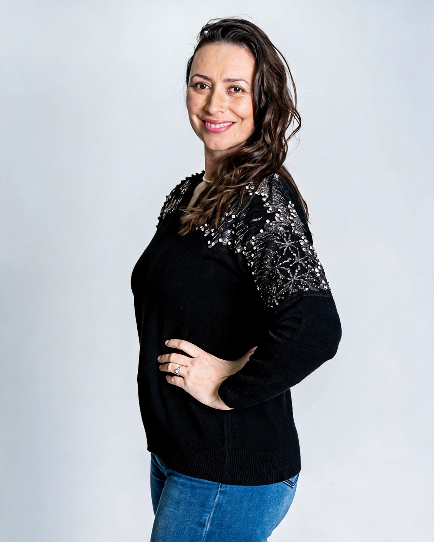 Sweater Piedras Negro