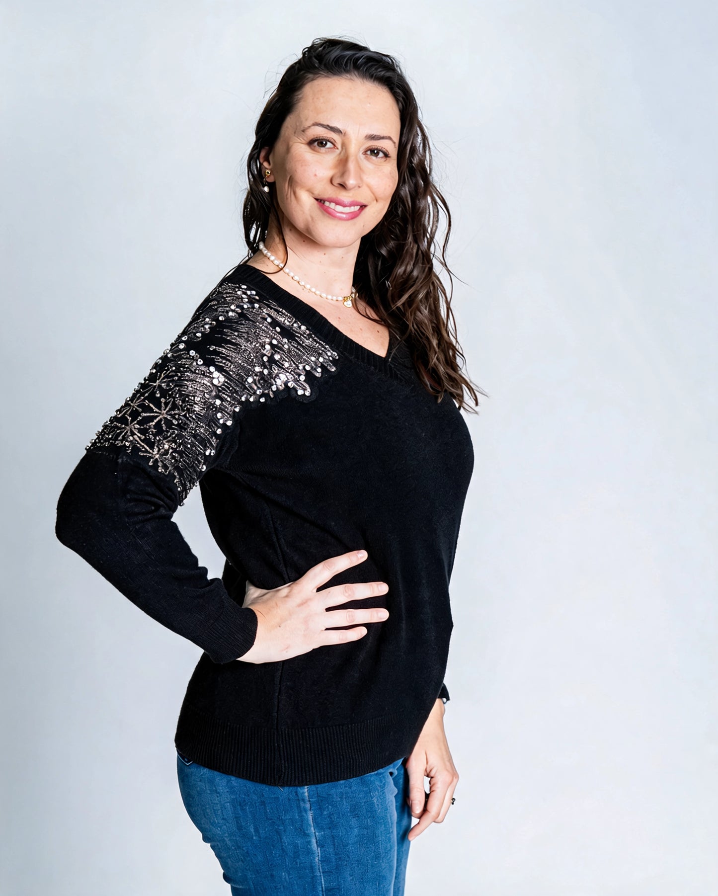 Sweater Piedras Negro