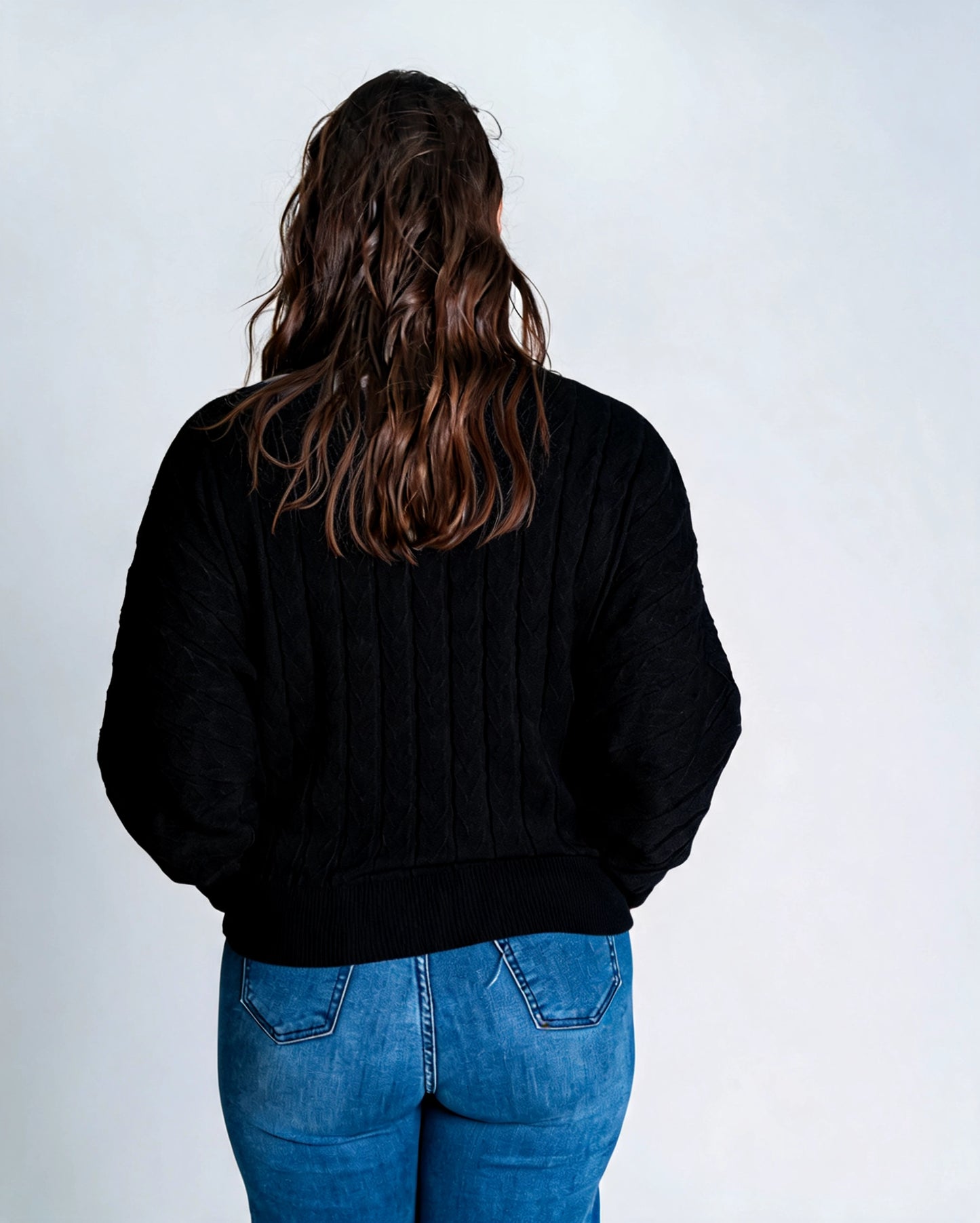 Sweater Listado Negro