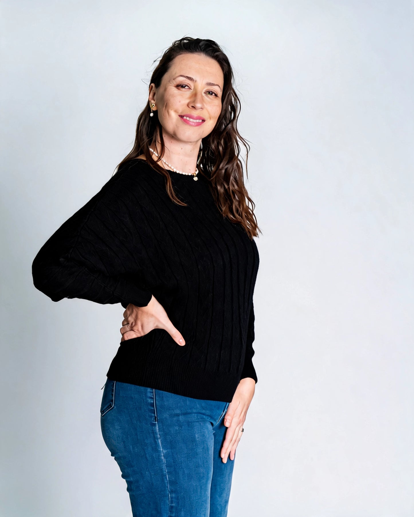 Sweater Listado Negro