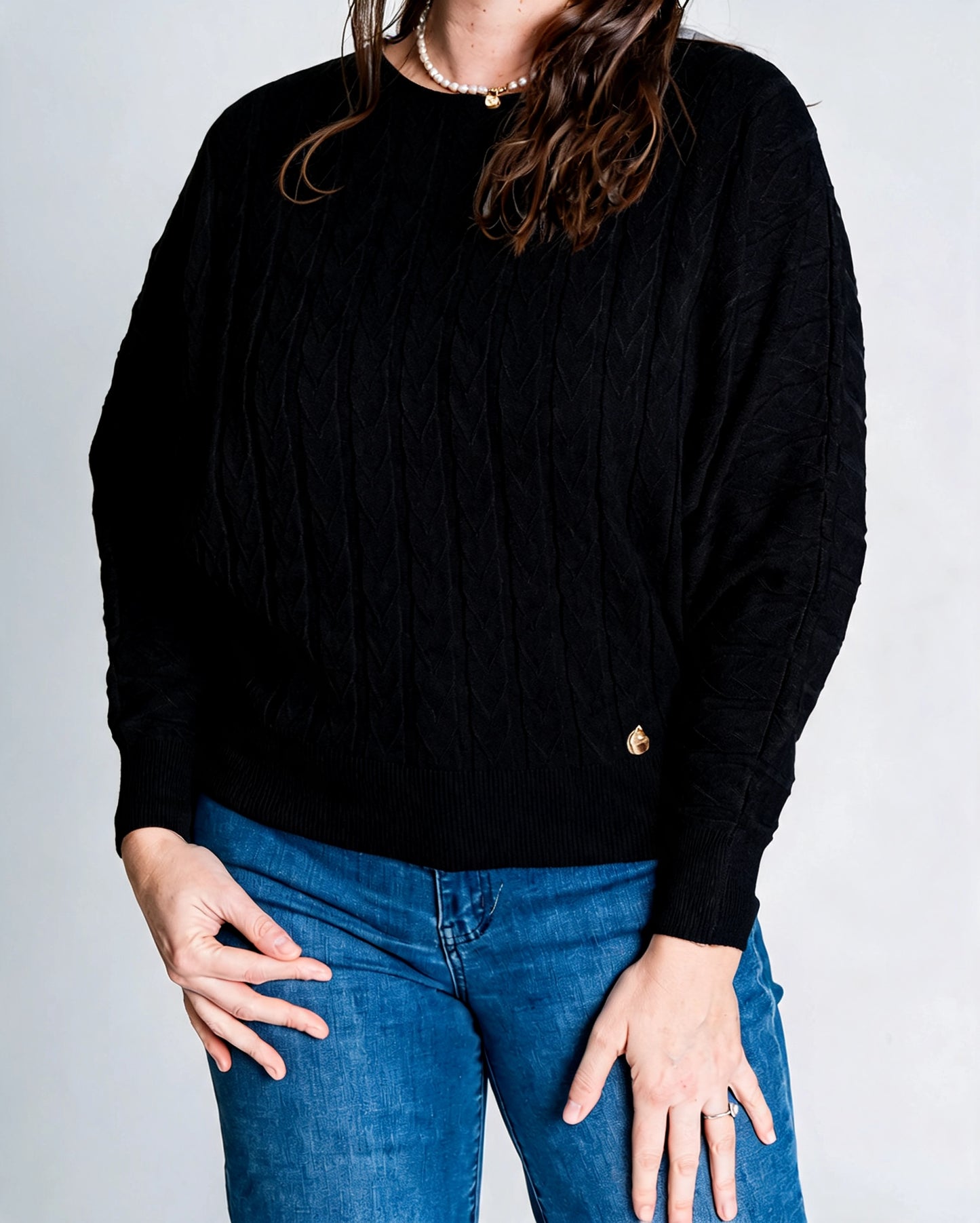 Sweater Listado Negro