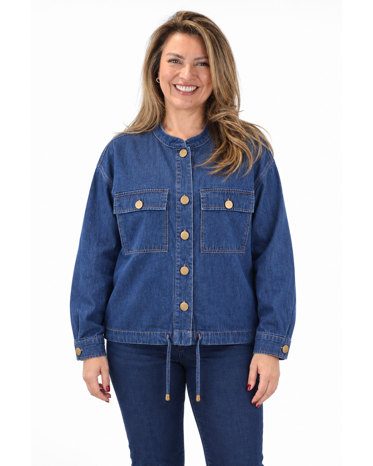 Chaqueta Denim Botones
