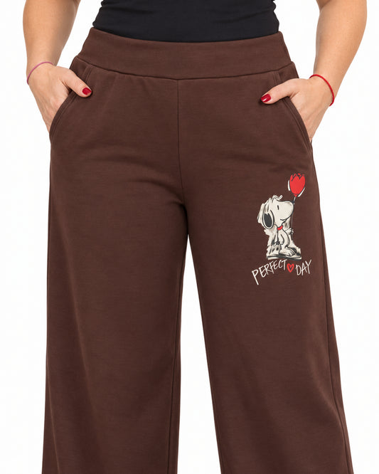Pantalón Buzo Snoopy Chocolate