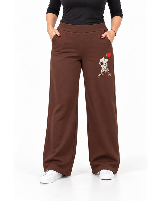 Pantalón Buzo Snoopy Chocolate