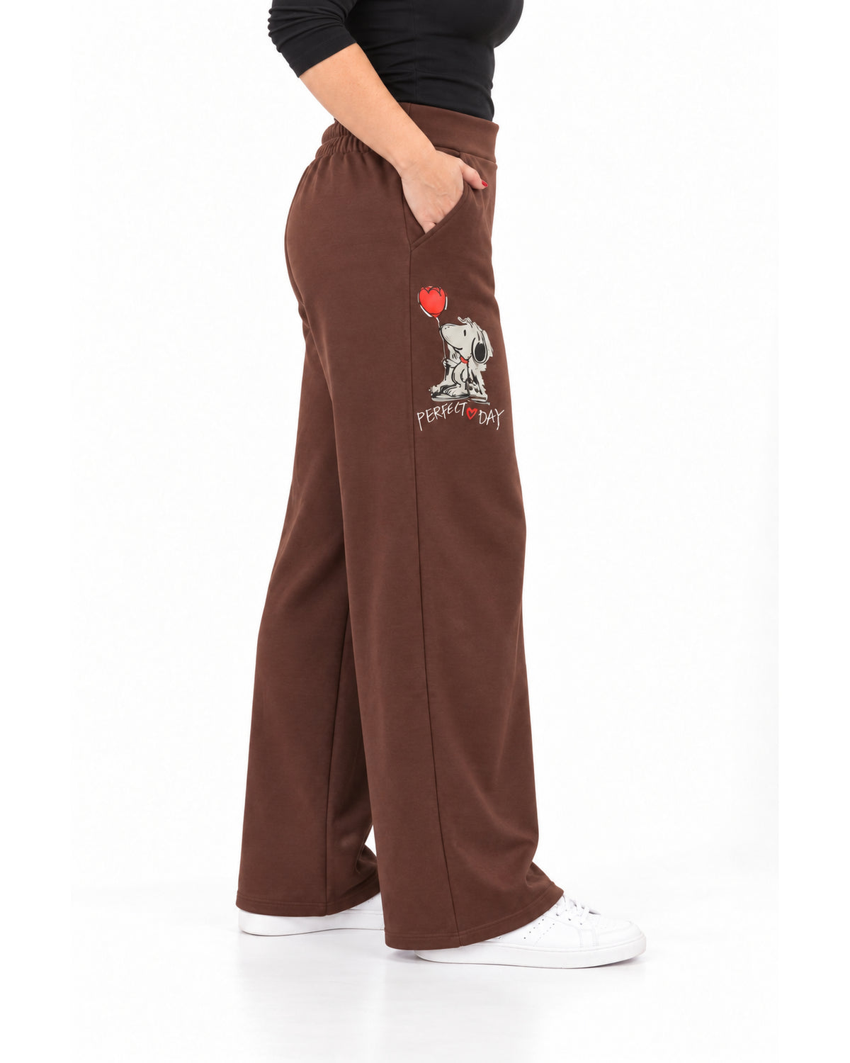 Pantalón Buzo Snoopy Chocolate