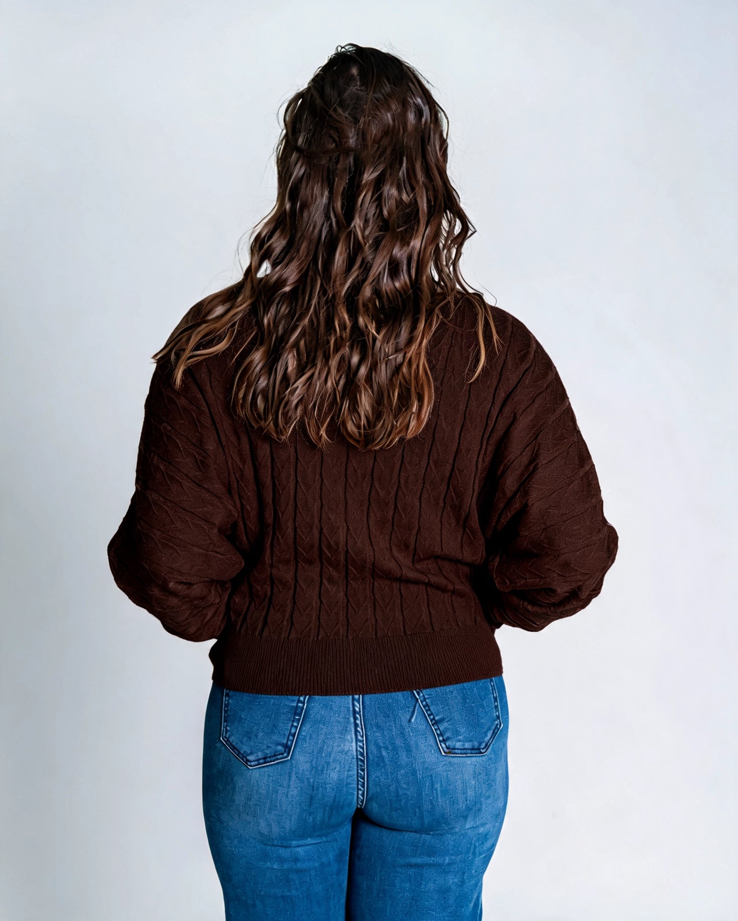Sweater Listado Café