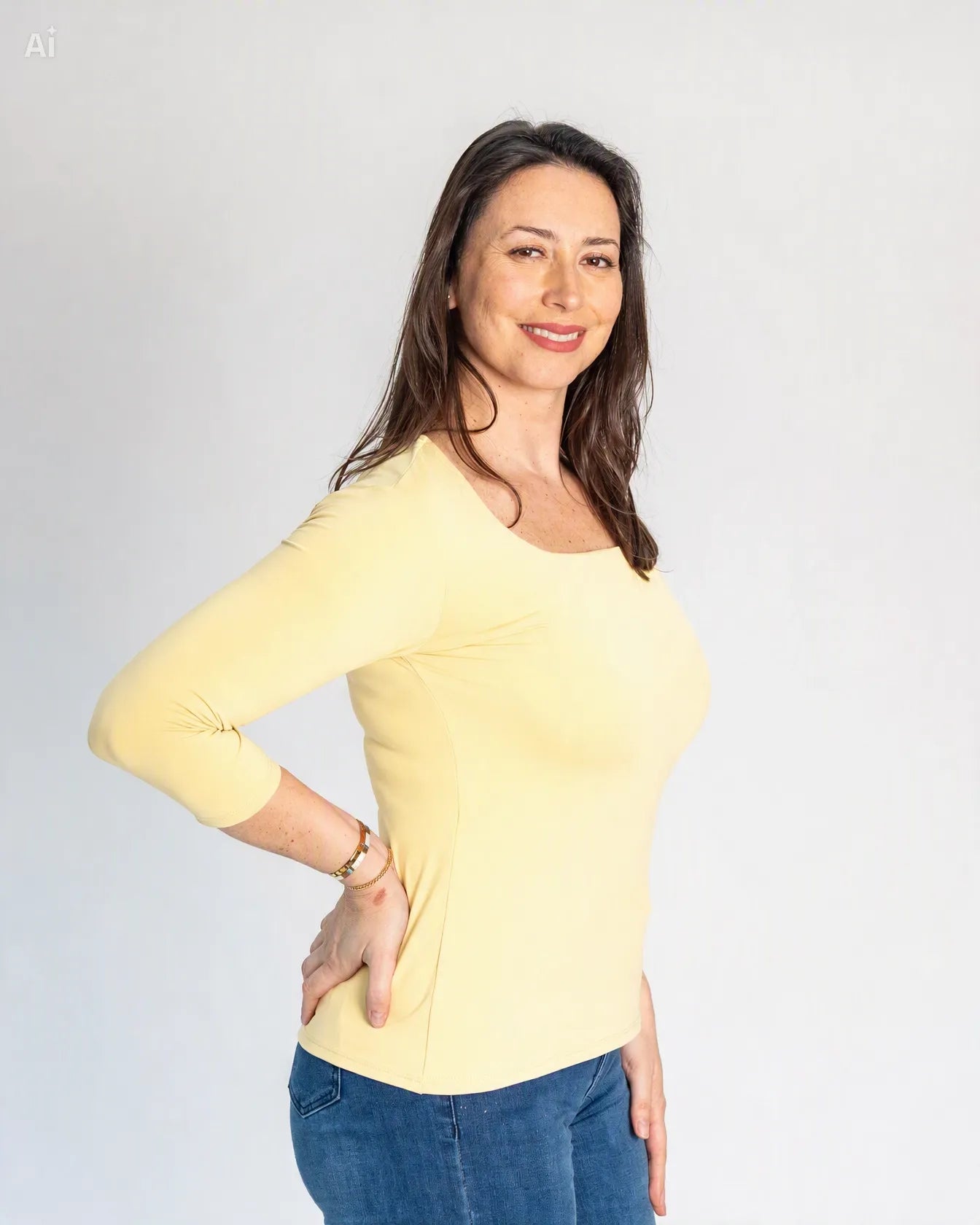 Polera Básica Carolina Amarillo