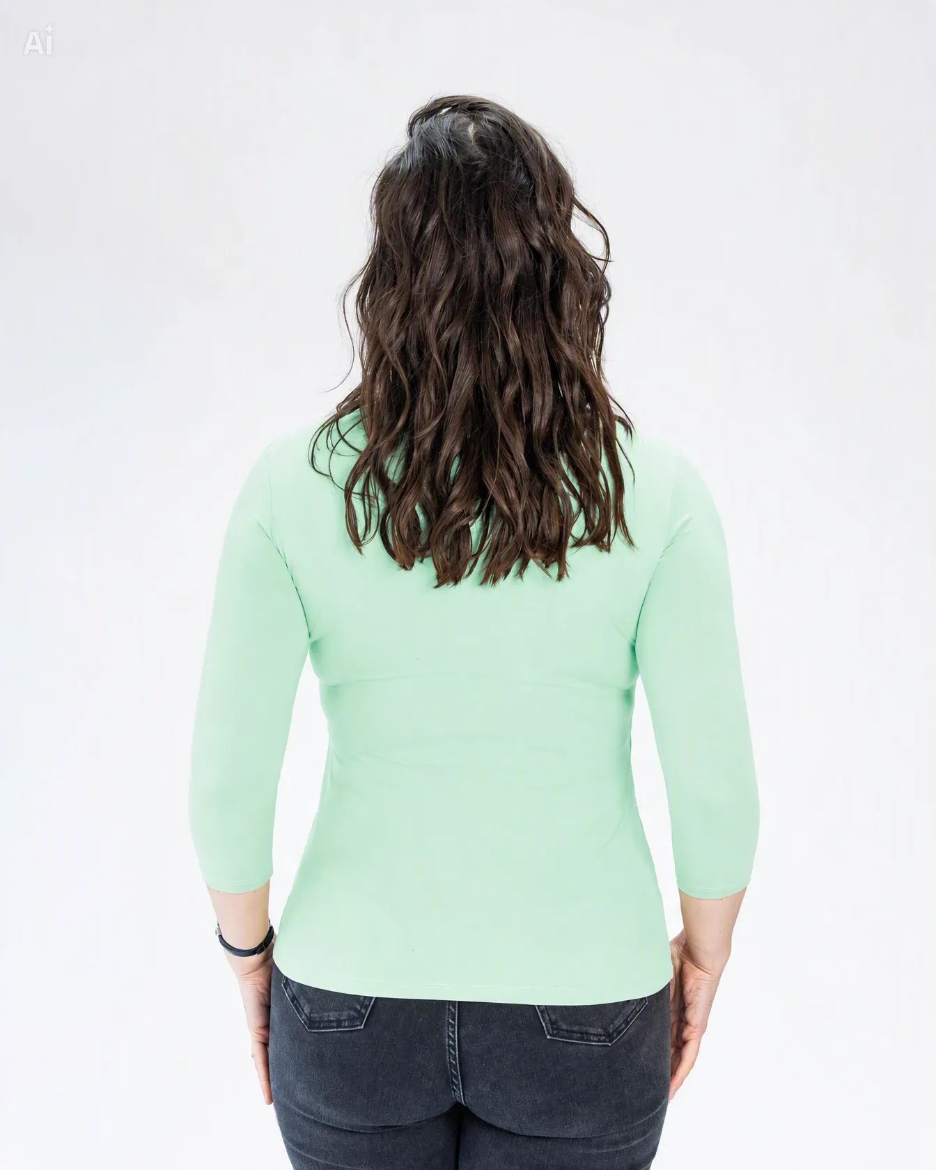 Polera Básica Carolina Verde Menta
