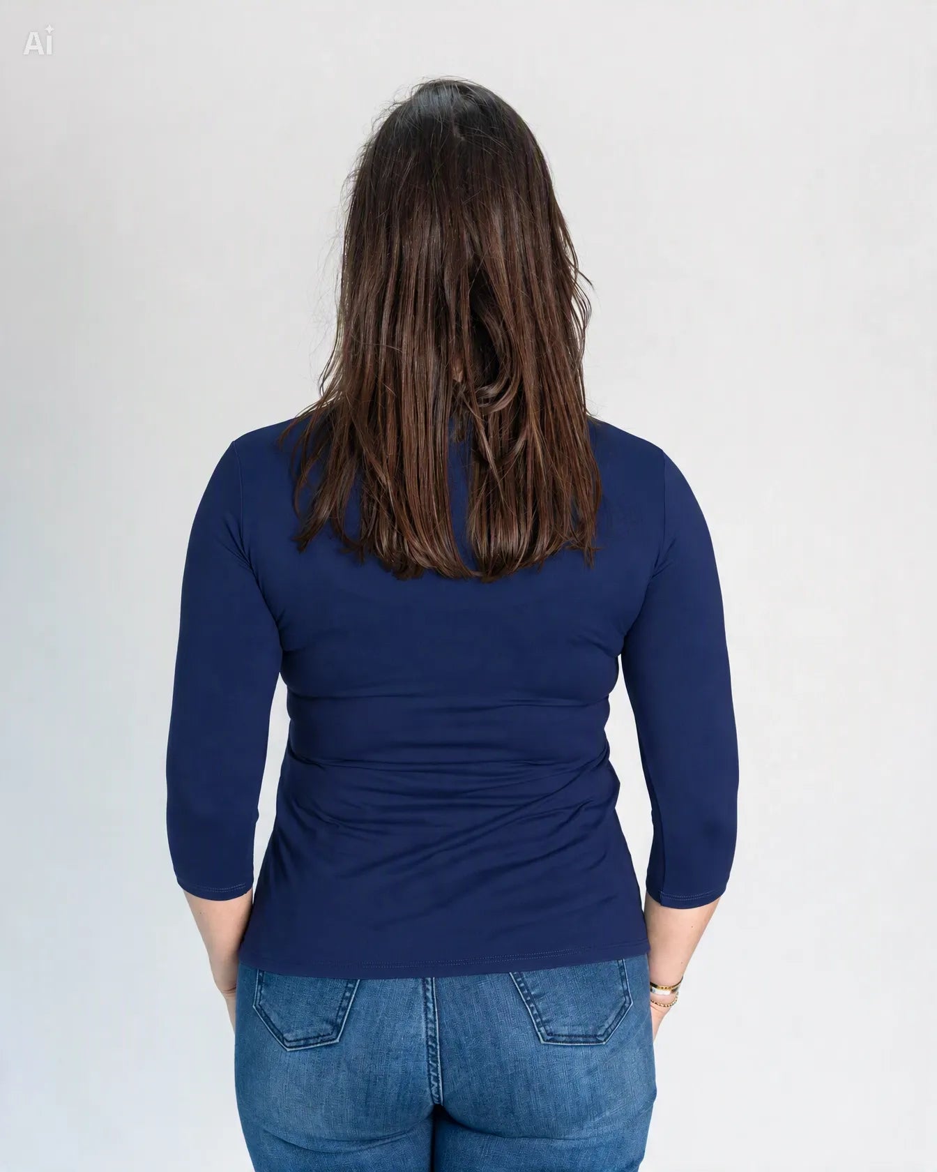 Polera Básica Carolina Azul