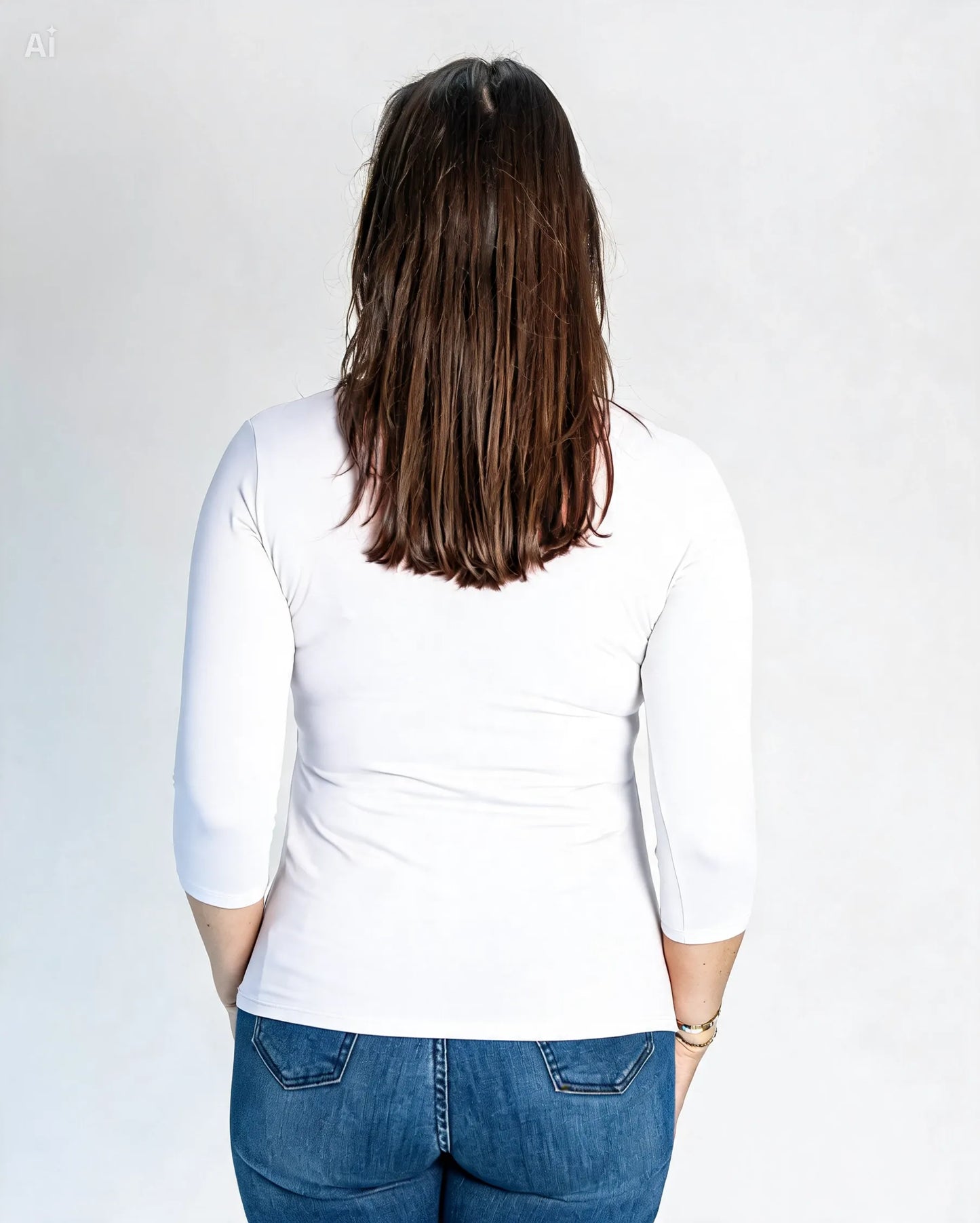 Polera Básica Carolina Blanca