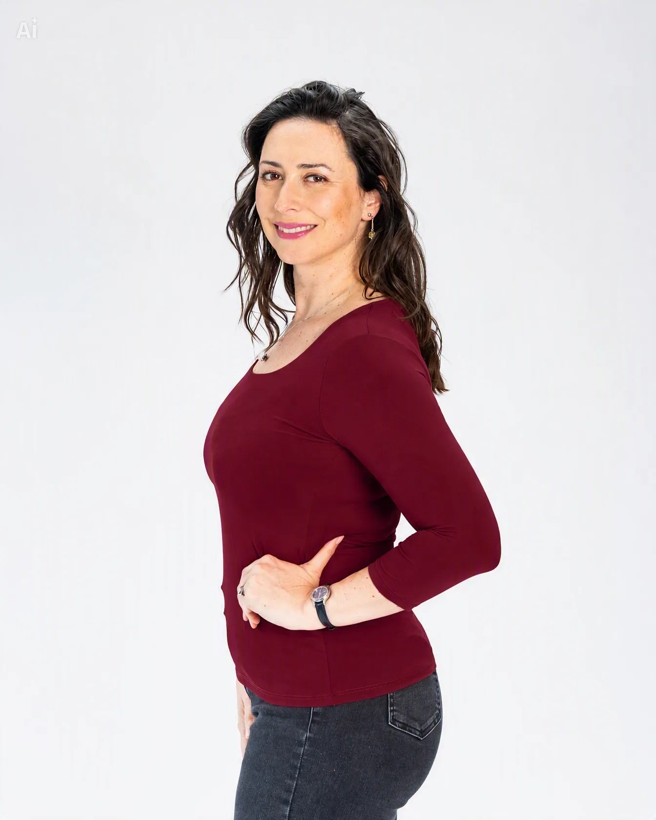 Polera Básica Carolina Burdeo