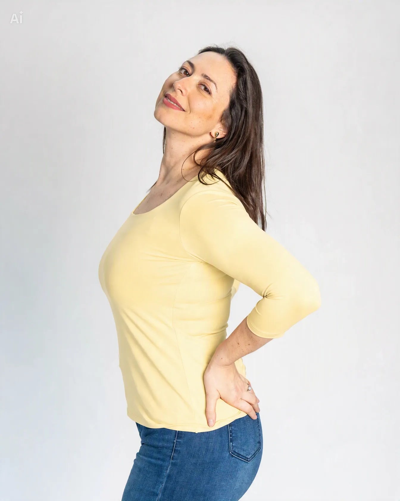 Polera Básica Carolina Amarillo