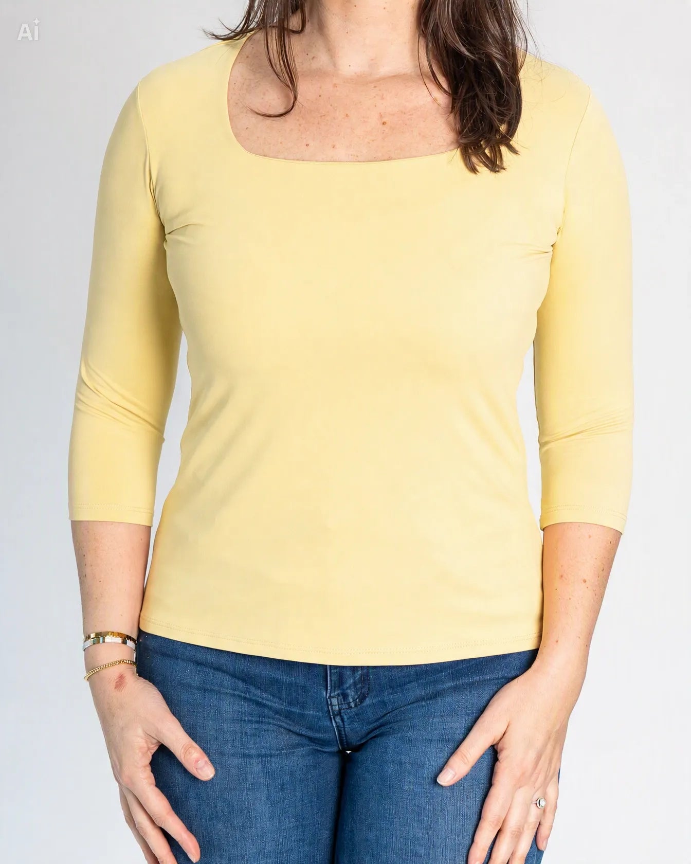 Polera Básica Carolina Amarillo