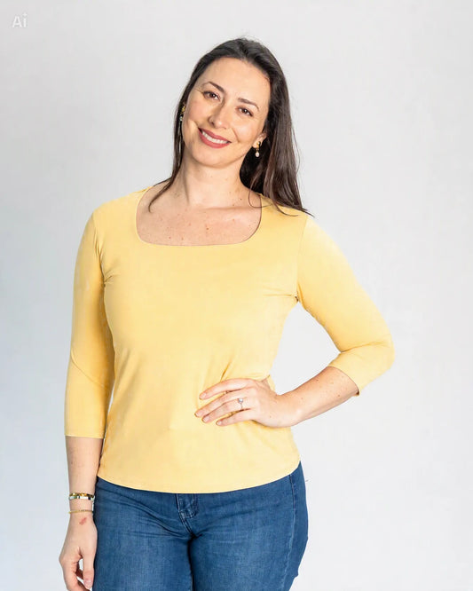 Polera Básica Carolina Amarillo