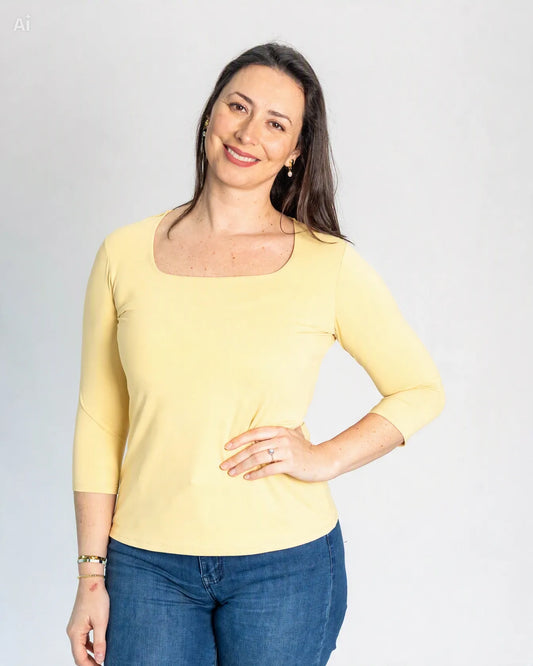 Polera Básica Carolina Amarillo