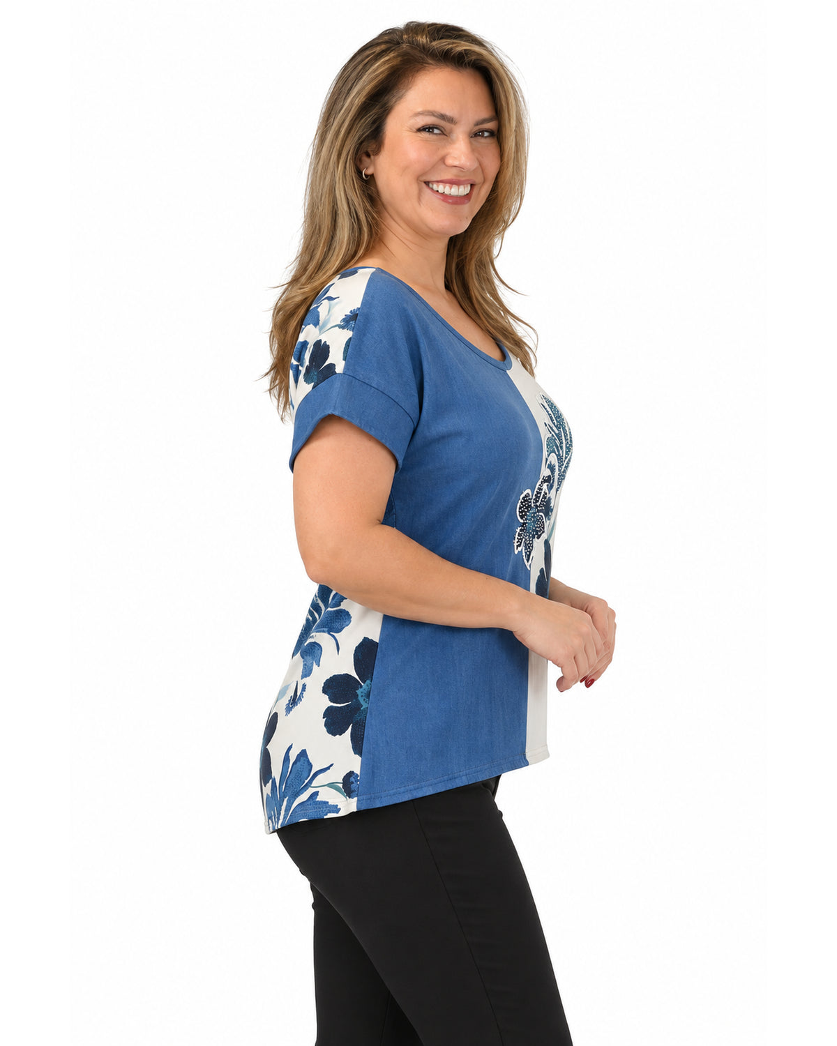 Polera Duo Flor Silver