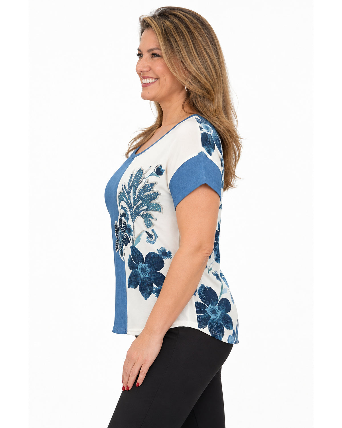 Polera Duo Flor Silver