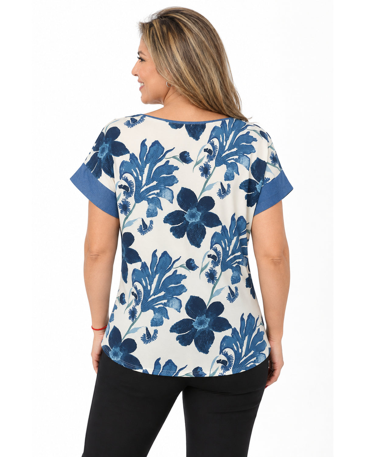 Polera Duo Flor Silver
