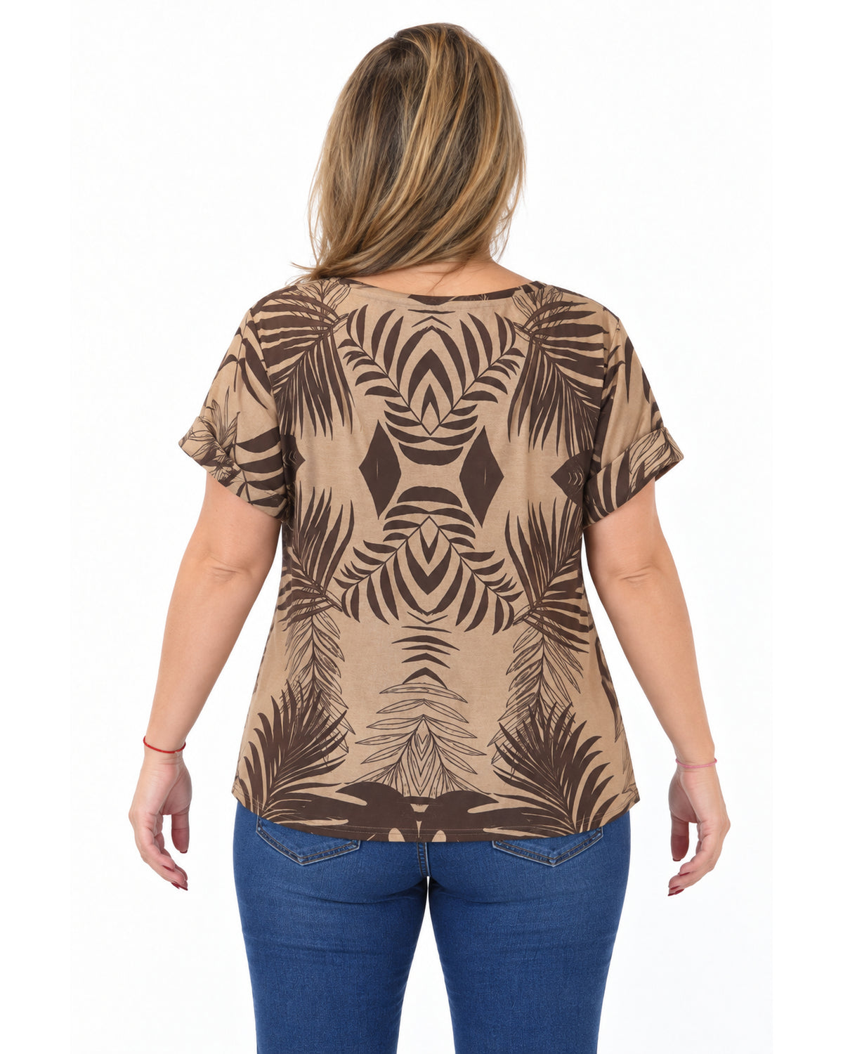 Blusa Estampada Luisa Beige