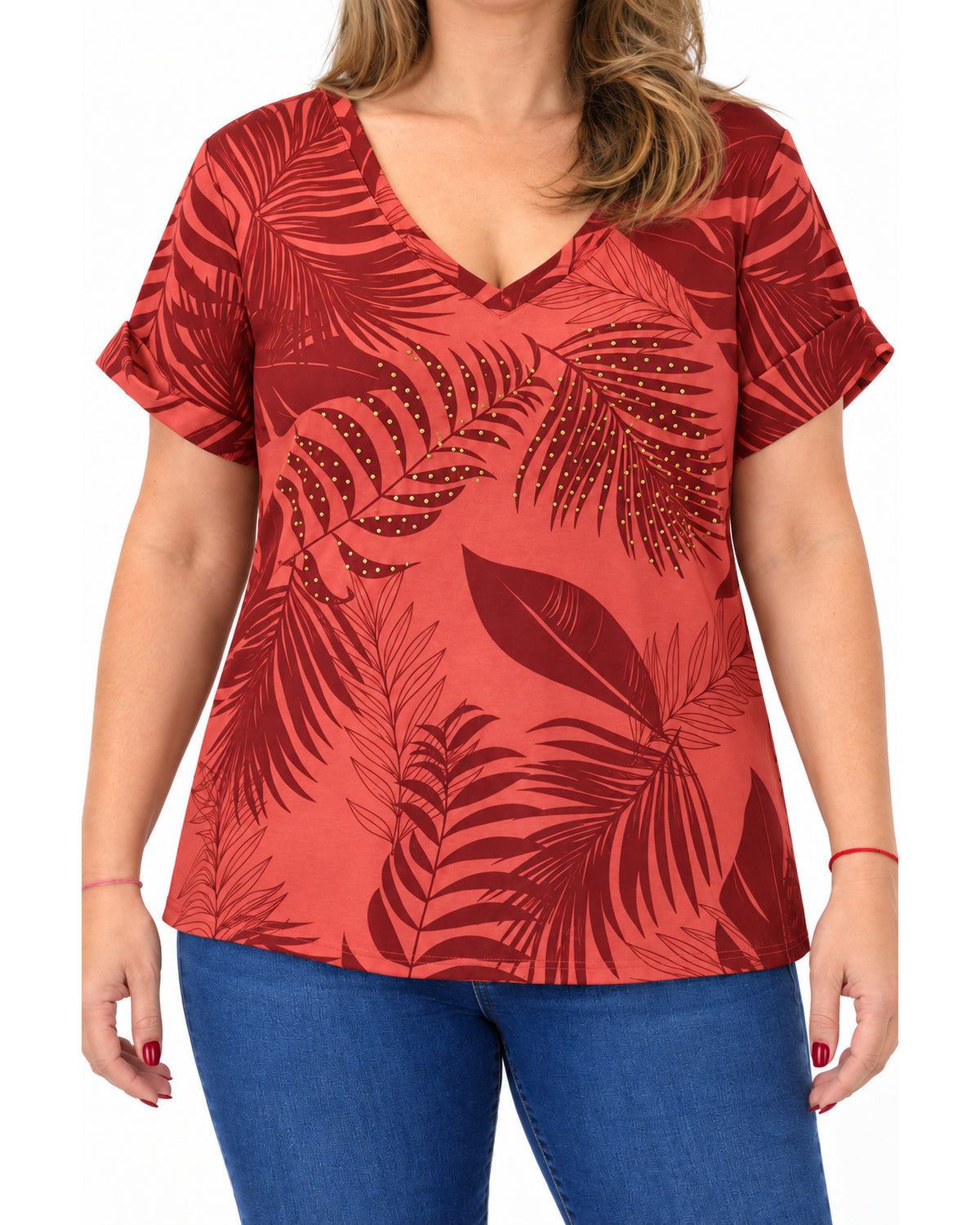 Blusa Estampado Luisa Terracota