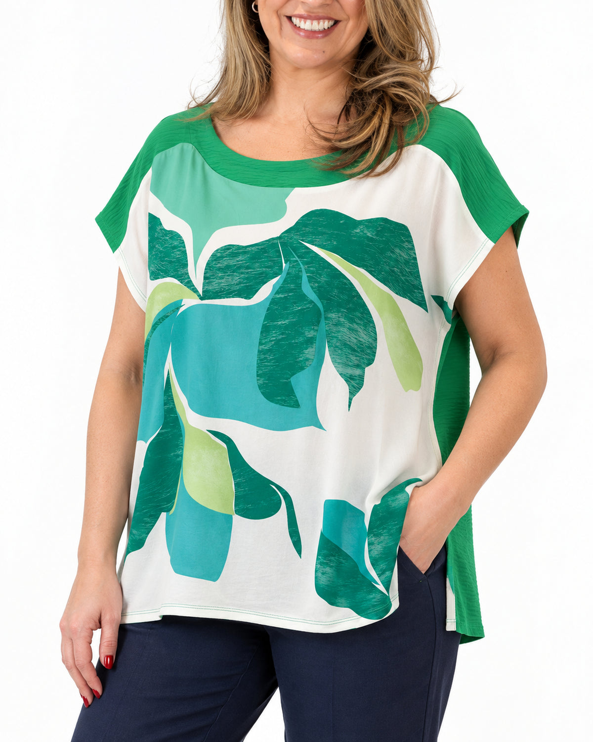 Polera Sonia Verde Turquesa