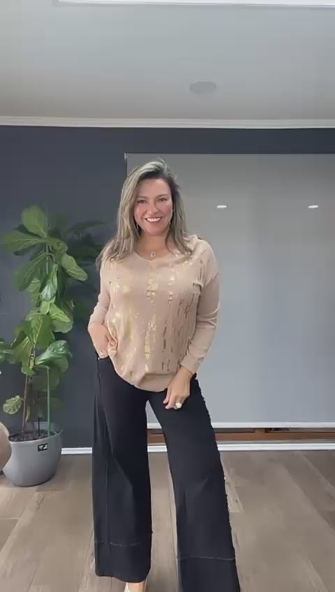 Sweater Anais Dorado Beige
