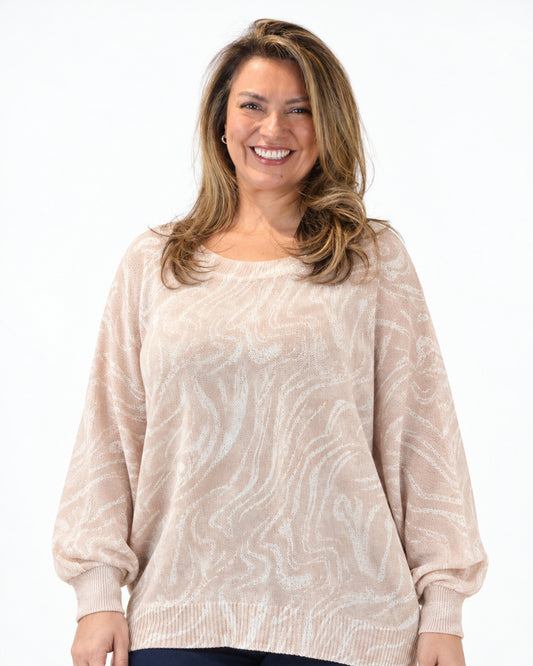 Polera Hilo Amanda Beige
