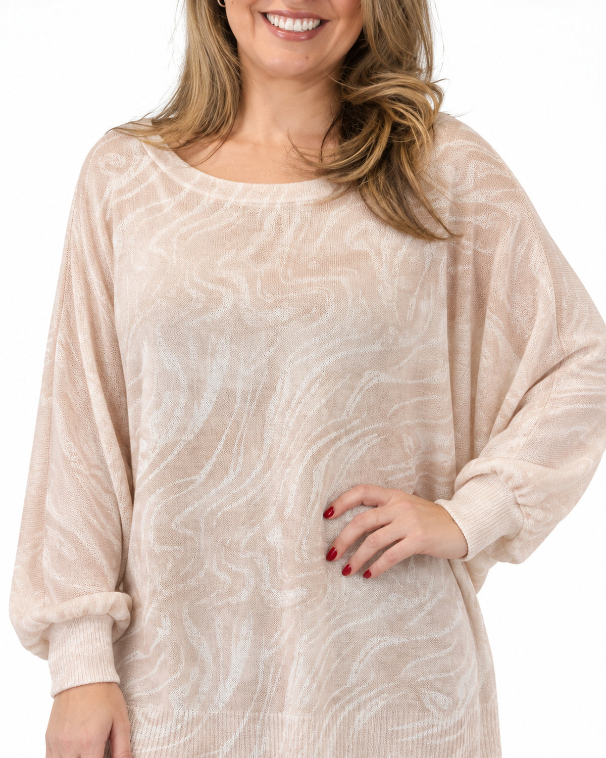 Polera Hilo Amanda Beige