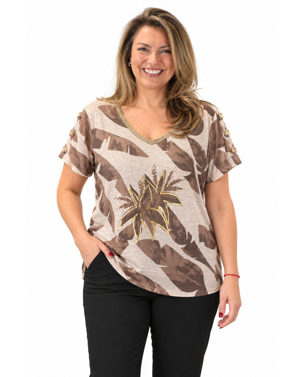 Polera Palmer Café