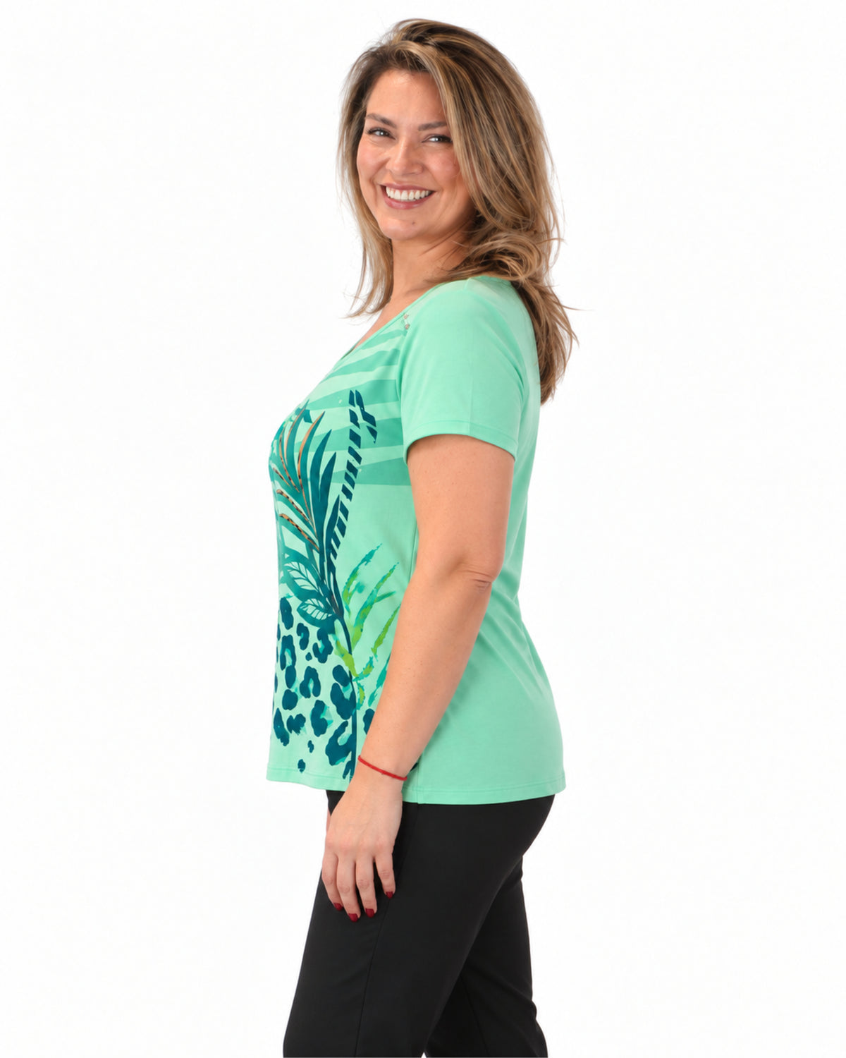 Polera Jungle Turquesa